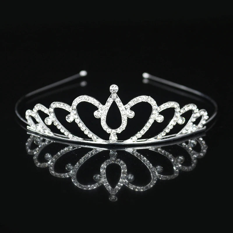 Elegant Crystal Princess Tiaras for Girls Wedding Party Hair Accessories