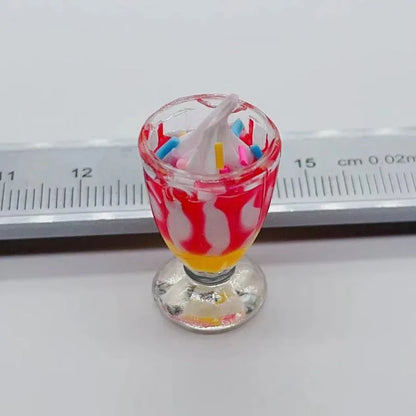 Charming 3D Resin Ice Cream Pendants for DIY Jewelry Crafting