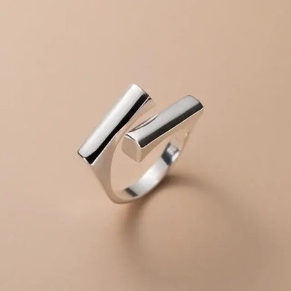 BF Club 925 Sterling Silver Rings for Women Simple Gold Star Fashion Jewelry Red resizable