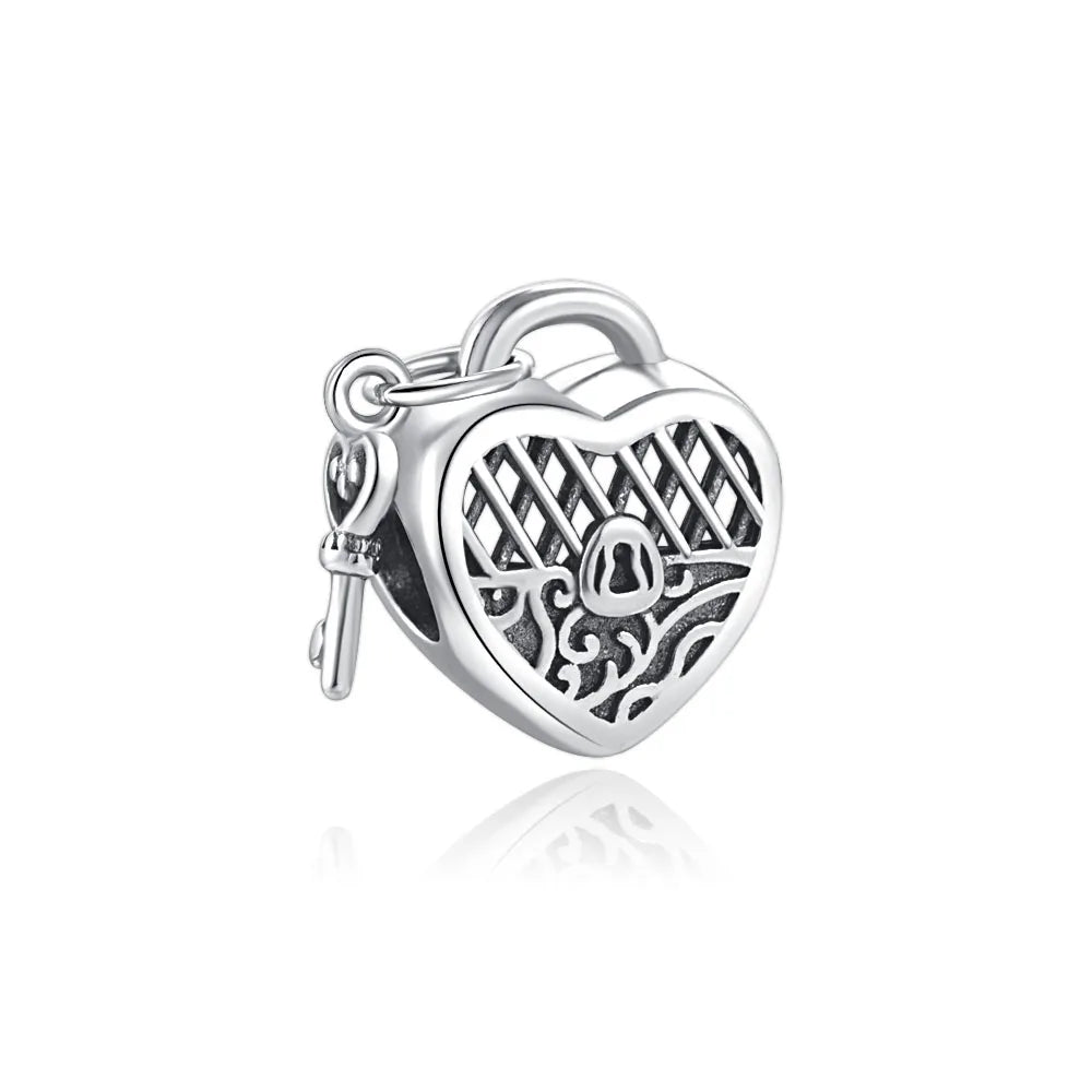 New European Pink Heart Family Tree Bead Charm for 925 Sterling Silver Bracelet Necklace Jewelry Accessories for Women