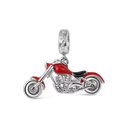 925 Silver Travel Globe Airplane Charm For Bracelet