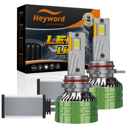 Heyword 72000LM Canbus LED Headlight Bulbs 6000K 12V Plug Play