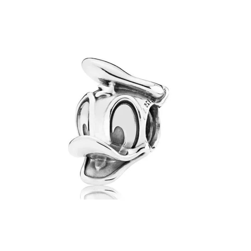 Exquisite 925 Silver Rabbit and Mouse Pendant Beads for DIY European Bracelets with Zircon Accents