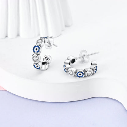 925 Sterling Silver Zircon Stud Earrings for Women Jewelry Party Gifts