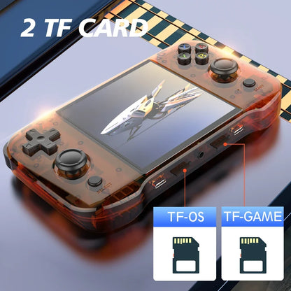 BOYHOM R46S Retro Handheld Game Console Linux RK3566 4.0 Inch IPS Screen 15000 Games Portable Mini HDMI 4000mAh Battery Kids Gift