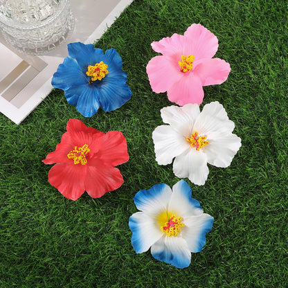 Awaytr Hawaiian Flower Hair Clip for Women and Girls - Romantic Bohemian Floral Side Bangs Accessory