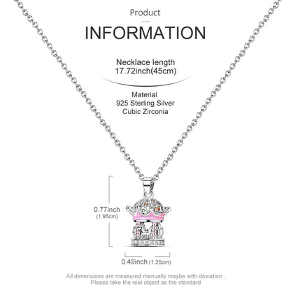 Elegant 925 Sterling Silver Zircon Butterfly Heart Pendant Necklace for Women Anniversary Gift KTN065
