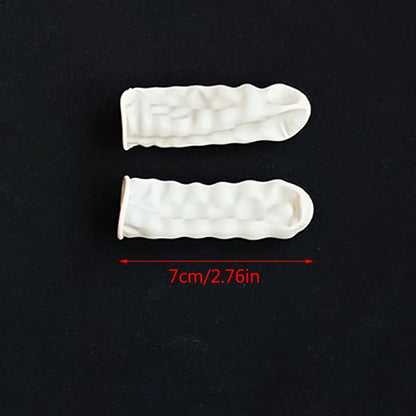 Disposable Latex Finger Cots Powder Free Fingertip Protectors 100 Pack for Watch Repair and Precision Work