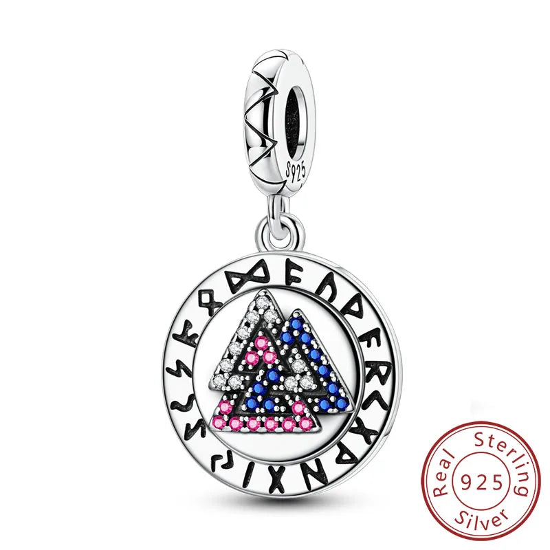 925 Sterling Silver Ocean Turtle Beach Charms Blue Shell