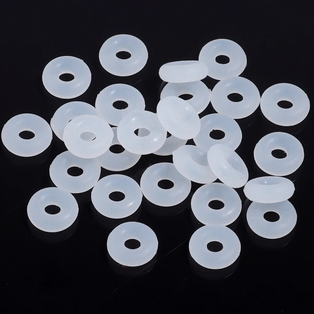 Colorful Silicone Stopper Rings for DIY Jewelry Making - 100Pcs Elastic Positioning Beads for Bracelets and Necklaces