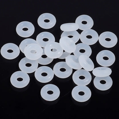 Colorful Silicone Stopper Rings for DIY Jewelry Making - 100Pcs Elastic Positioning Beads for Bracelets and Necklaces