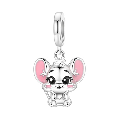 925 Sterling Silver Cute Pet Animal Pendant Charm Gift