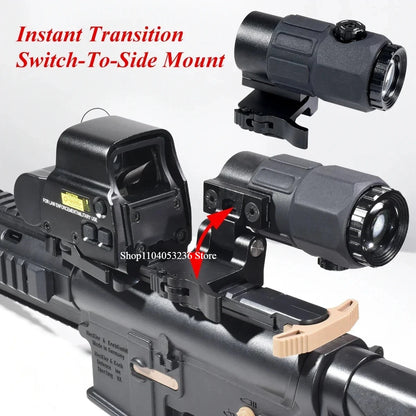 Eotech 558 G43 Magnifier Holographic Sight Scope with Folding Side Flip and 5X Magnification for Tactical Reflex Riflescope