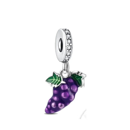 Lucky Leaf Dangle Bead Bracelet 925 Sterling Silver Plated DIY Jewelry Spacer B4115