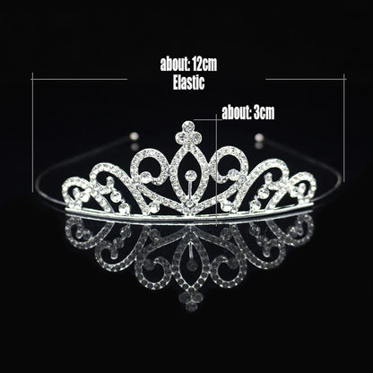 Elegant Crystal Princess Tiaras for Girls Wedding Party Hair Accessories