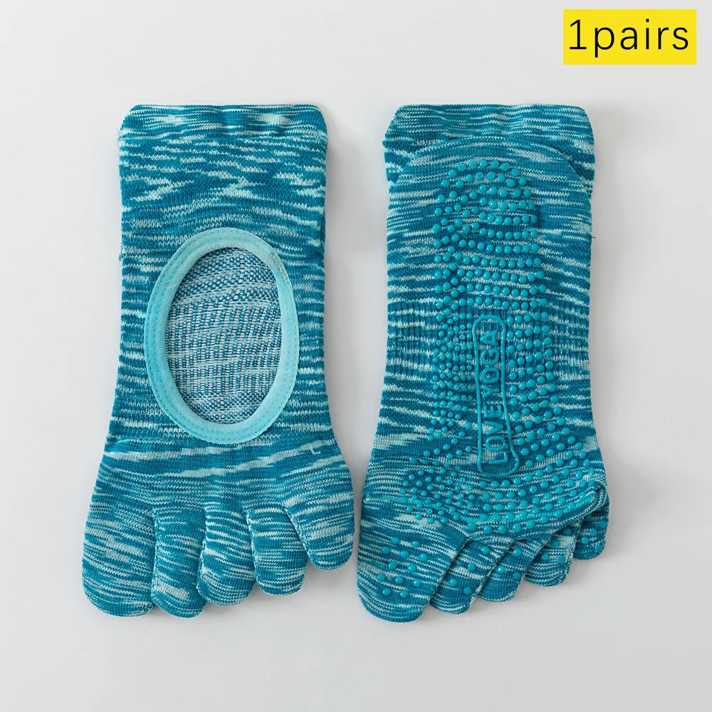 Split Toe Pilates Socks Breathable Non Slip Arch Support