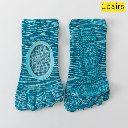 Split Toe Pilates Socks Breathable Non Slip Arch Support