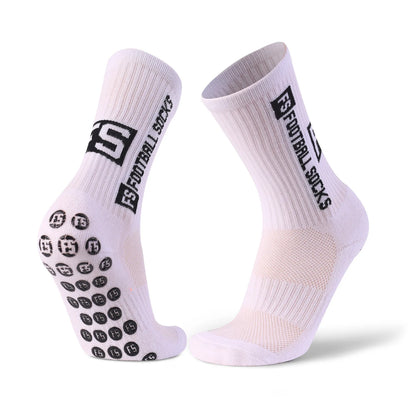 Anti Slip Mid Calf Sports Socks For Men Sizes EU39 45