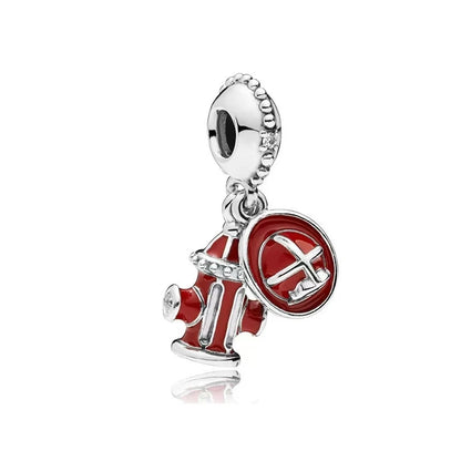 DIY Christmas Charm Bracelet with Santa Reindeer Snowman Tree Train Beads in Silver 925 YY0518