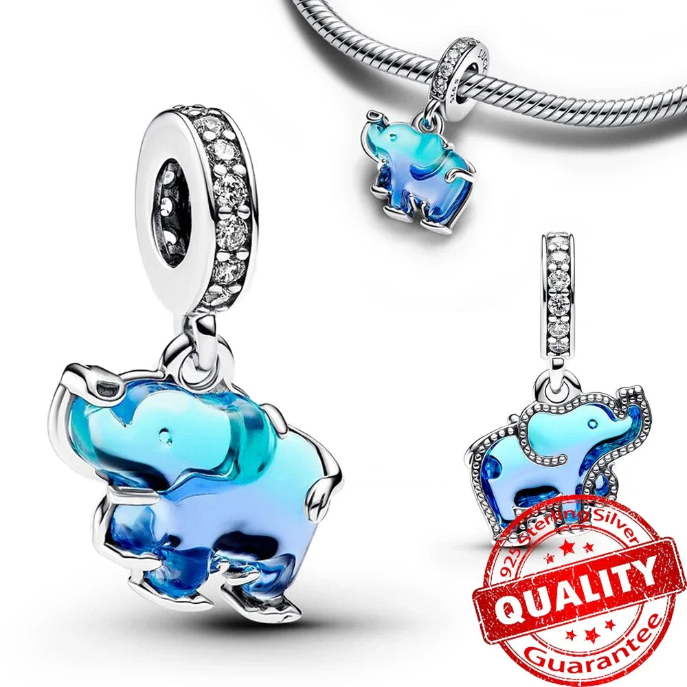 925 Sterling Silver Christmas Snowman Snowflakes and Hot Air Balloon Charms for DIY Bracelets and Necklaces Women Gift