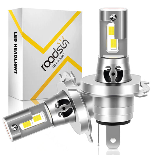 High-Performance 30000LM LED Car & Motorcycle Headlights H7 H4 Bulbs 12V 24V Canbus Error-Free Plug and Play