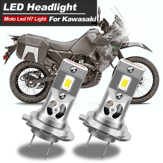 Premium 60W H7 LED Motorcycle Headlight Bulbs 12000lm 6500K CANbus for Kawasaki VERSYS 650 2007-2021