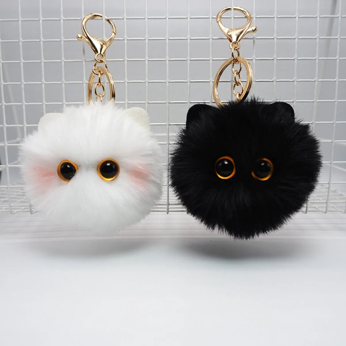 CuteCat Plush Keychain Adorable Cartoon Doll Pendant for Bags and Keys Top Rated Youth Accessory