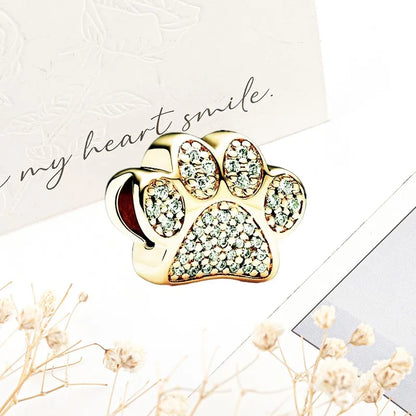 Sparkling Gold Safety Chain Infinity Snake Charm Beads