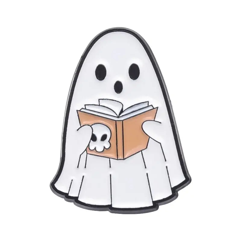 Cute Fashion Ghost Enamel Pins Brooch Set for Accessories Rhodium Plated CHINA