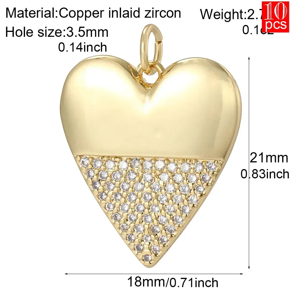 Elegant Blue Eye Heart Necklace Set for Women with Golden Star and Bee Charms on Stainless Steel Chain