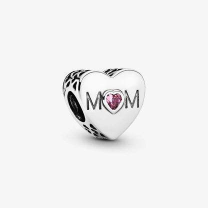 Romantic Heart Bead Pendant Set for Charm Bracelets and Necklaces Thanksgiving Jewelry Gift for Women BD07