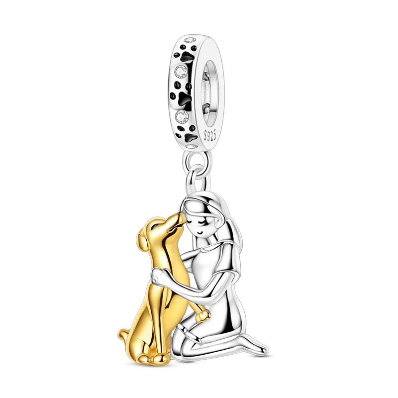 925 Sterling Silver Pumpkin Charm With Zircon Inlay