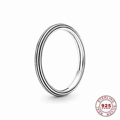 Hot Sale Original 925 Sterling Silver Tiara Heart Wedding Ring with Sun and Moon Design for Women PAR296