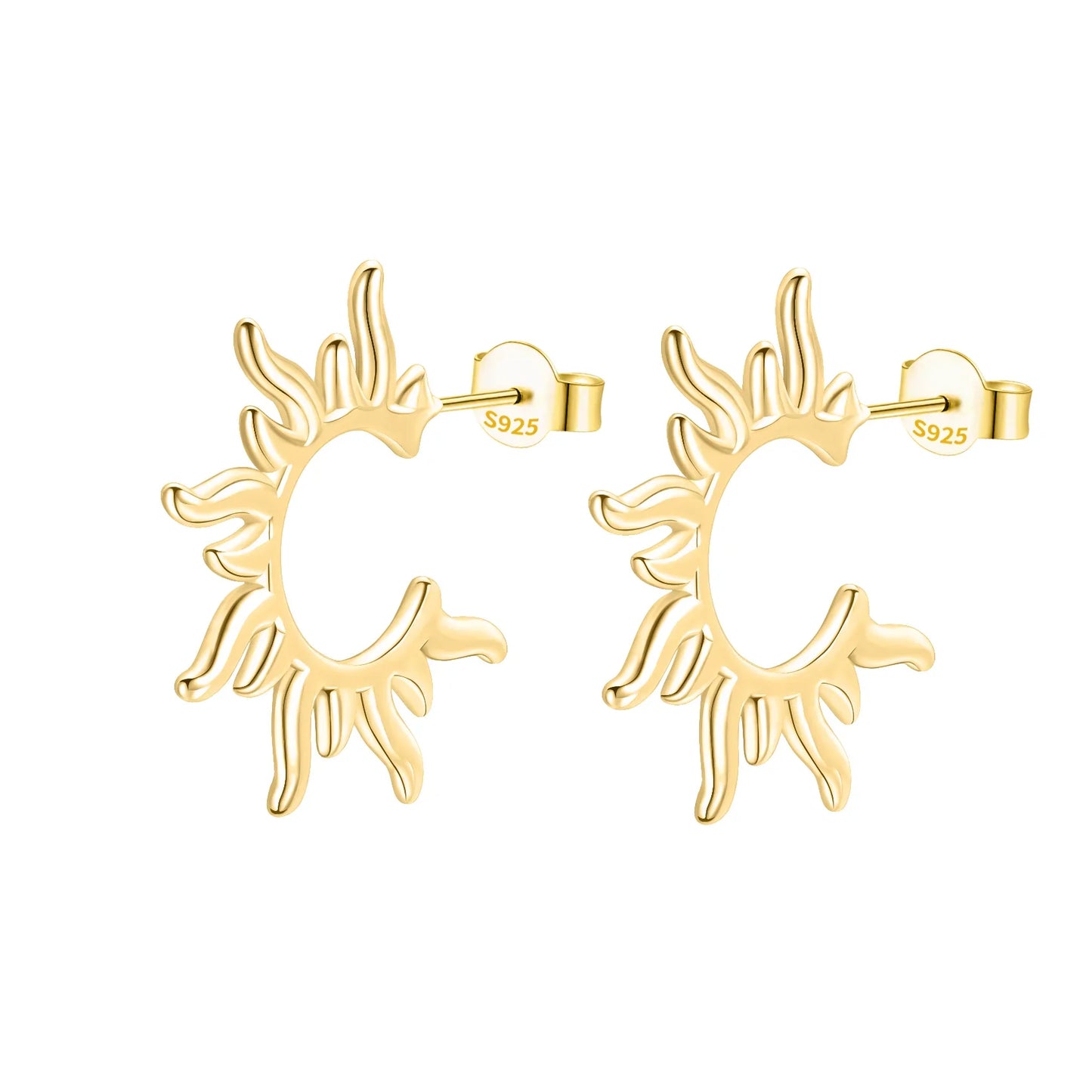 925 Sterling Silver Skull Pumpkin Cross Hoop Earrings Sparkling Zircon Glamorous Women Jewelry