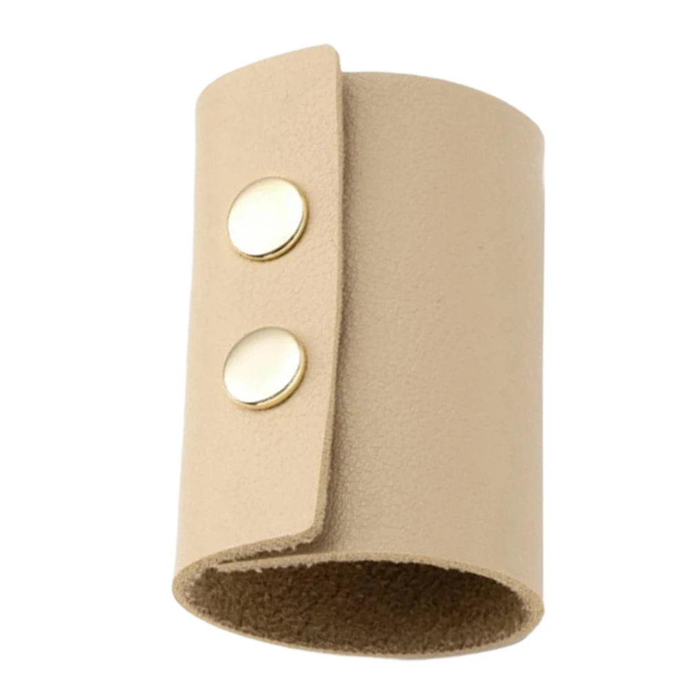 Leather Scrunchie Ponytail Holders Durable Comfortable