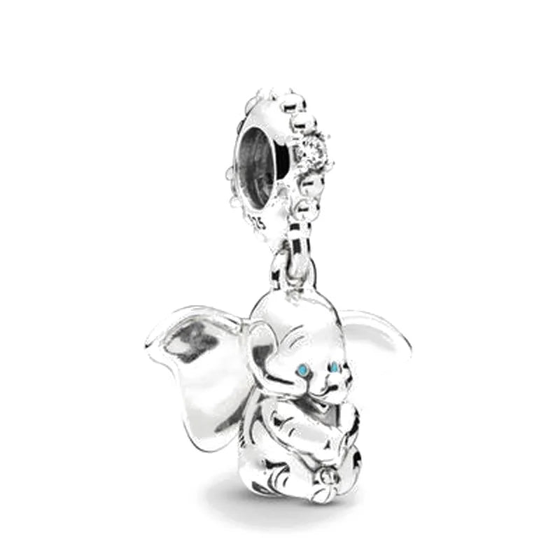 Exquisite 925 Silver Animal Bead Collection Featuring Fish Dog Duck and Pig Pendants for European DIY Bracelets