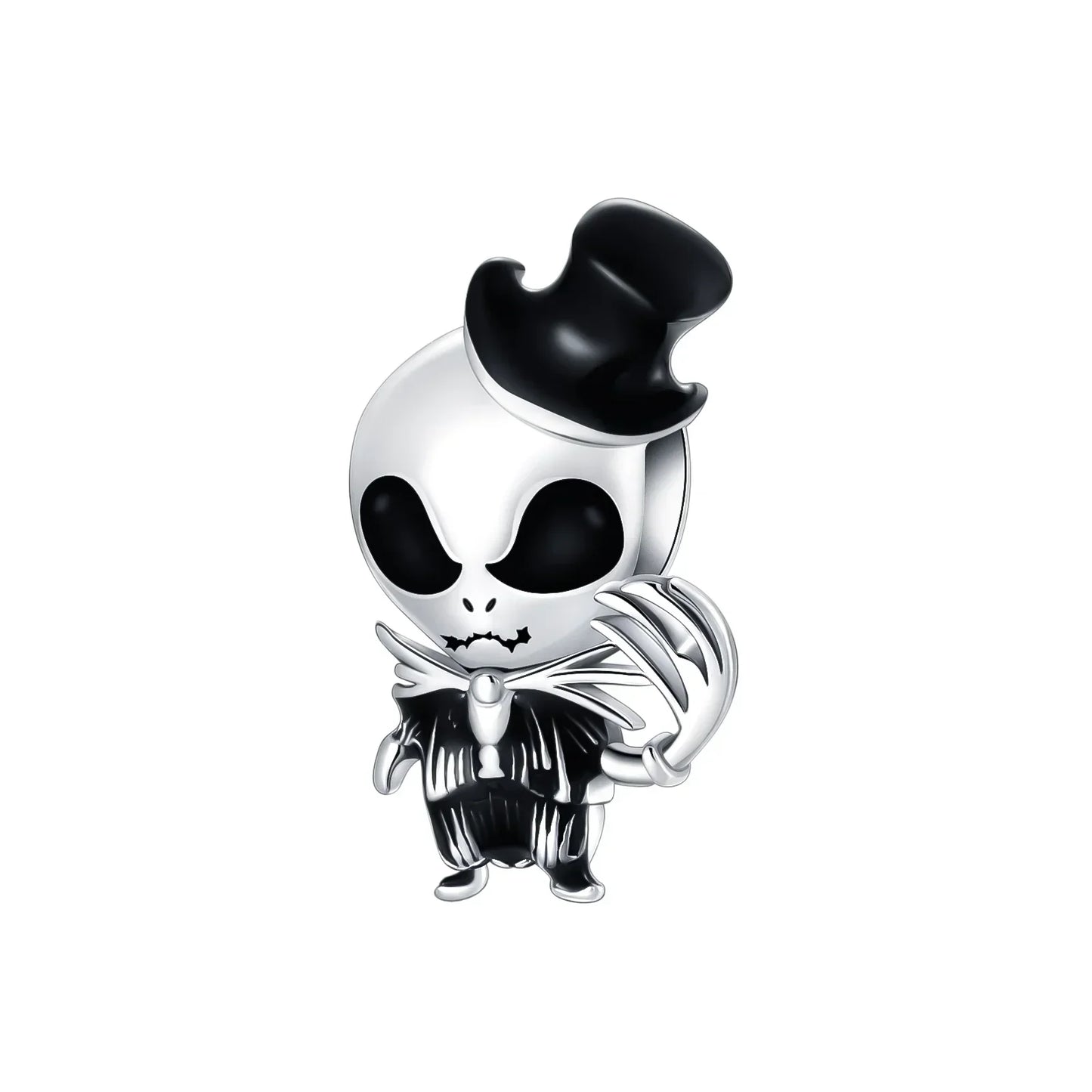 925 Sterling Silver Halloween Charms Set Pumpkin Skull Witch Ghost Beads for Bracelet Necklace Jewelry