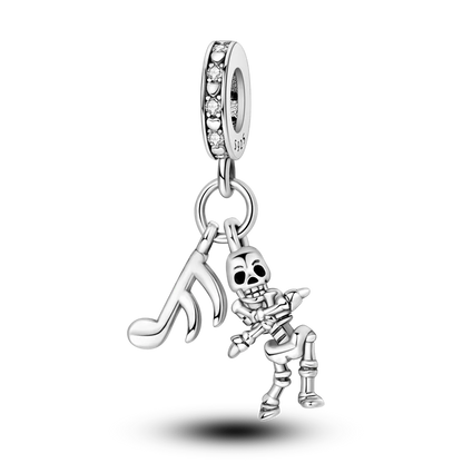 Silver Star Moon Heart Charm Bracelet with CZ Beads and Angel Wing Pendant for Women KTC1319