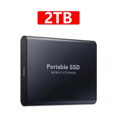 AEVYVKV 2TB Portable External SSD High Speed USB 3.1 Type-C Hard Drive Compatible with PC Mac Xbox One Phone