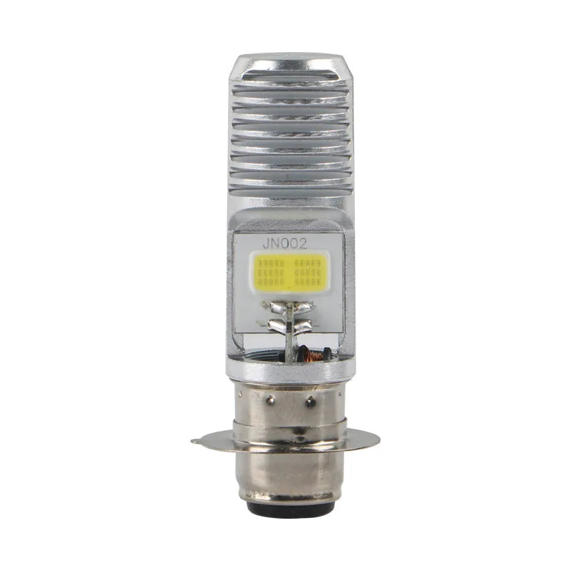 LED Headlight H4 H6 P15D 2COB 6000K Motorcycle Fog Light
