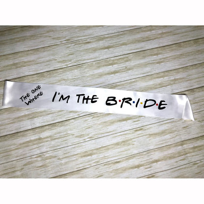 Elegant Bride To Be Bachelorette Party Sash For Wedding Bridal Shower