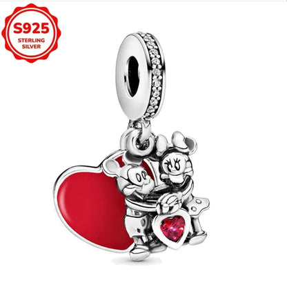 Disney 925 Sterling Silver Pixar Character Bead Charm