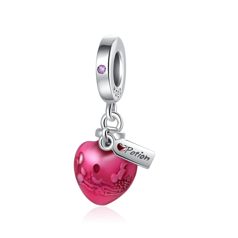 925 Sterling Silver Love Arrow Double Ring Charm for Wedding Anniversary Jewelry B1105diao