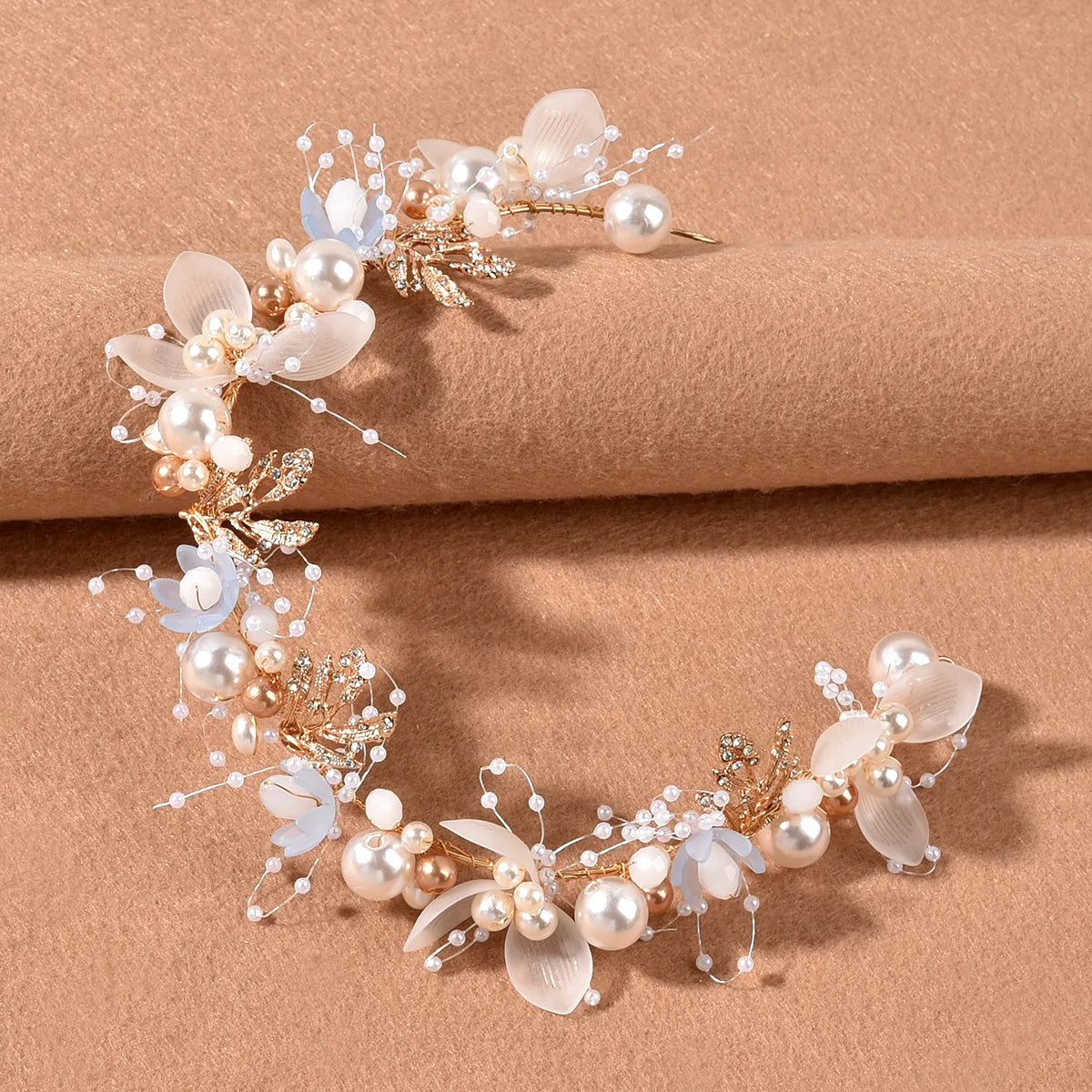 Chinese Retro Flower Hair Pins and Side Clips with Rhinestones for Women and Girls Elegant Hanfu Dress Accessories