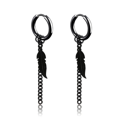 Punk Stainless Steel Stud Earrings Set for Men and Women Type4