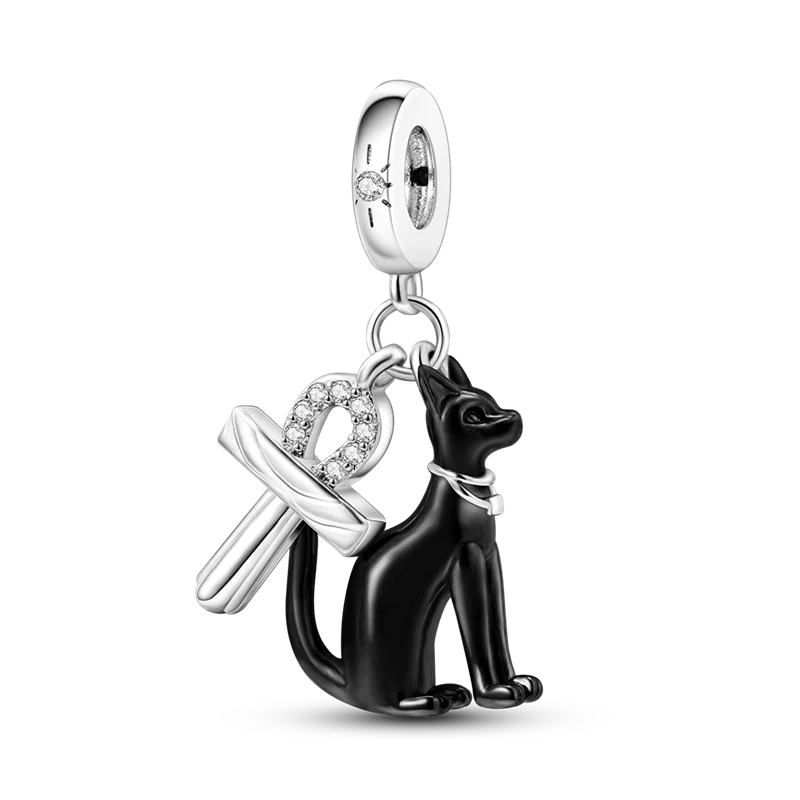 Sterling Silver Halloween Skull Bat Pumpkin Charm Pendant for DIY Jewelry SMC3084