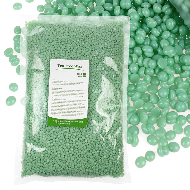 Painless Hard Wax Beans for Bikini and Body Hair Removal with Heating Wax Machine - Fast and Gentle Depilatory Solution