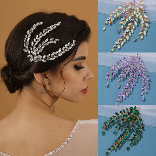 Luxury Crystal Bridal Tiara Headpiece for Women and Girls