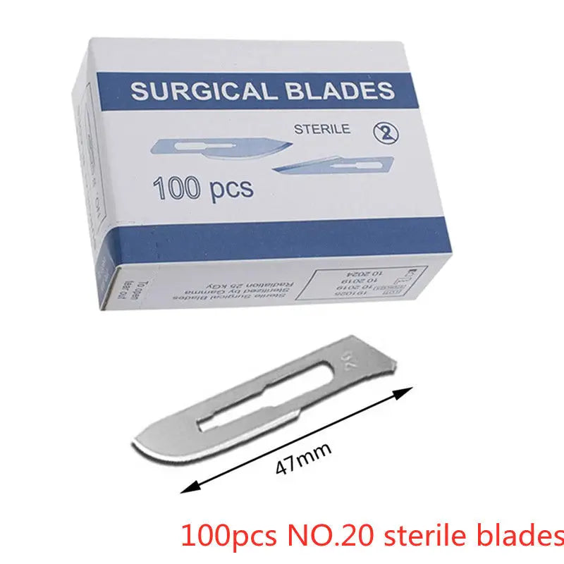 20-100pcs Top-Rated Carbon Steel Surgical Blades for DIY Phone Repair & Grooming 100pcs NO.20