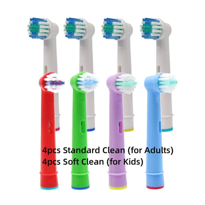 Toothbrush Replacement Heads Refill for Oral B Electric Toothbrush Pro1000 Pro 3000 Pro5000 Pro7000 Vitality Floss Action - 16 Pack 8 Assorted G